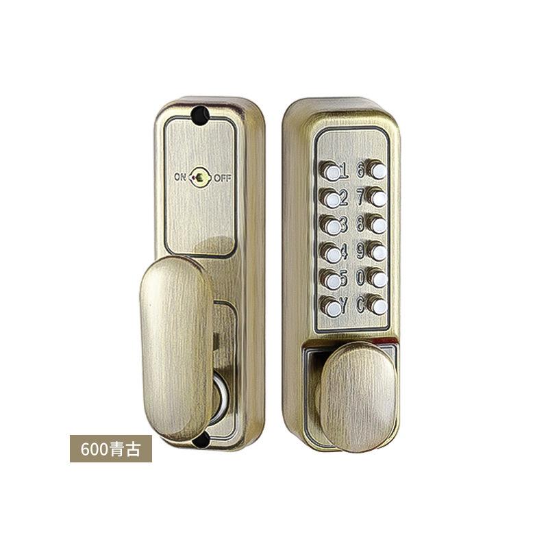 Mechanical Combination Door Lock Outdoor Courtyard Gate Lock Household Wrought-iron Door Fence Lock Vintage