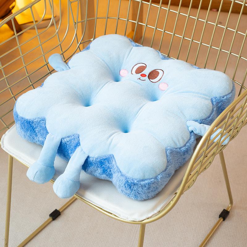 Мультяшная милая подушка для сиденья с выражением лица, офисная подушка для сидения, подушка-пердушка, подушка для стула для студенческого класса, подушка для автомобильного сиденья, тряпичная кукла