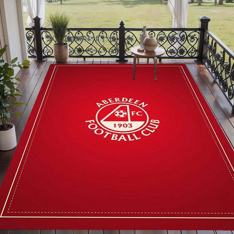 Soft Floor Carpet Aberdeen FC Pattern Area Rug Decorative Mat For Home Room Decoration