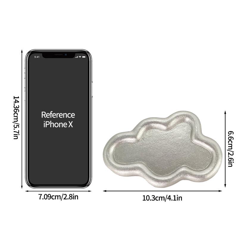 Chubby Jewelry Tray Cute Cloud Trinket Dish Decorative Cloud Vanity Key Tray for Rings Earrings Necklace Organizer Bedroom Decor