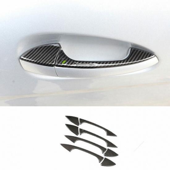 Fit For Benz GLK 2009-2014 2015 ABS Carbon Fiber Car Door Handles Cover Trim 8X