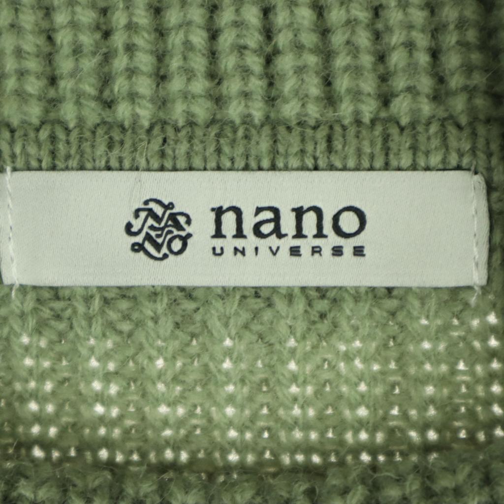 Неиспользованный nano universe Шерстяная смесь С длинным рукавом Водолазка Вязаное Длинное платье 36 Женское Б/у