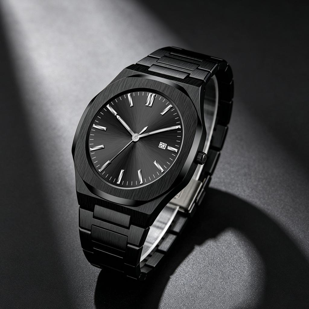 1pc Men's Quartz Watch, with Circular Date Display, Fashionable Wristwatch, Suitable for Daily Wear and as a Gift for Father's D