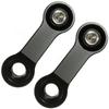 2x 10MM M10 Мотоциклетный удлинитель для зеркала заднего вида, адаптер, черный