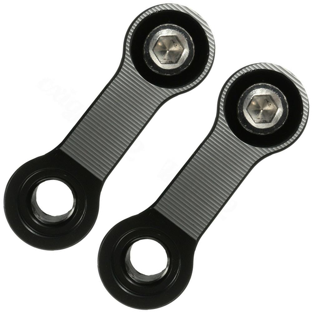 2x 10MM M10 Мотоциклетный удлинитель для зеркала заднего вида, адаптер, черный
