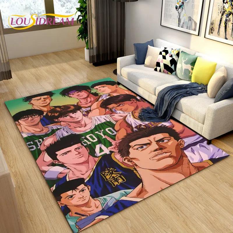 Slam Dunk Япония Аниме Мультфильм Коврик, Коврик для гостиной Спальня Диван Коврик Украшение, Дети играют Нескользящий напольный коврик