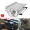 Auto Accessories Car Oil Catch Tank 2L Aluminum Alloy Coolant Radiator Fuel Gas Catch Can Universal Overflow Reservoir Tank