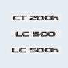 Глянцевый черный 3D ABS буквы номер CT200h LC500 LC500h ГИБРИДНАЯ эмблема для Lexus багажник автомобиля логотип наклейка значок аксессуары