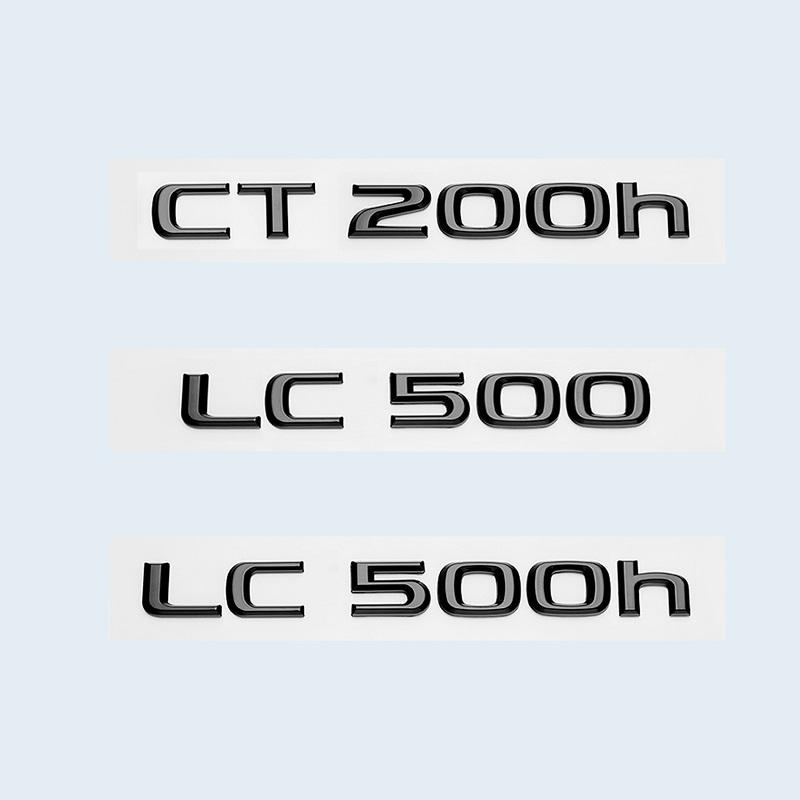 Глянцевый черный 3D ABS буквы номер CT200h LC500 LC500h ГИБРИДНАЯ эмблема для Lexus багажник автомобиля логотип наклейка значок аксессуары