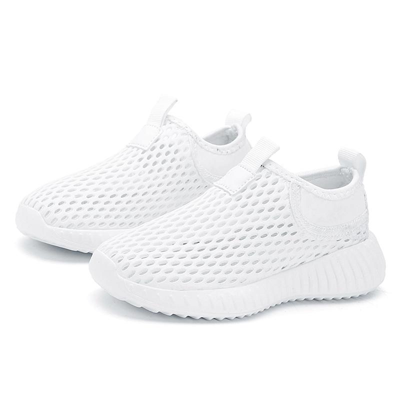 Дышащие детские кроссовки, спортивная обувь для мальчиков, летние детские повседневные школьные прогулочные туфли с одной сеткой для девочек, кроссовки для бега на мягкой подошве