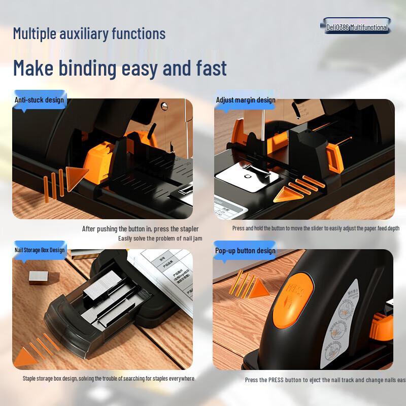 Deli 0386 Heavy Duty Stapler