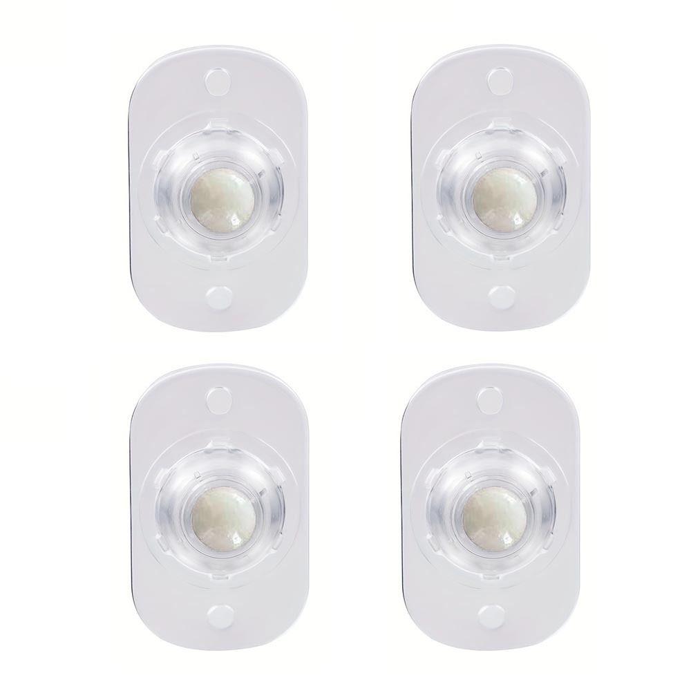 Самоклеящиеся мебельные ролики, колеса, бесшумный шарик, самоклеящаяся основа шкива, мини-ролик с тремя шариками