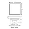 Modern Antique Brass 4 Inch Square Bathroom Shower Floor Drain for Hotel Use Easy Installation ISO9001 Certified 1 Year Warranty