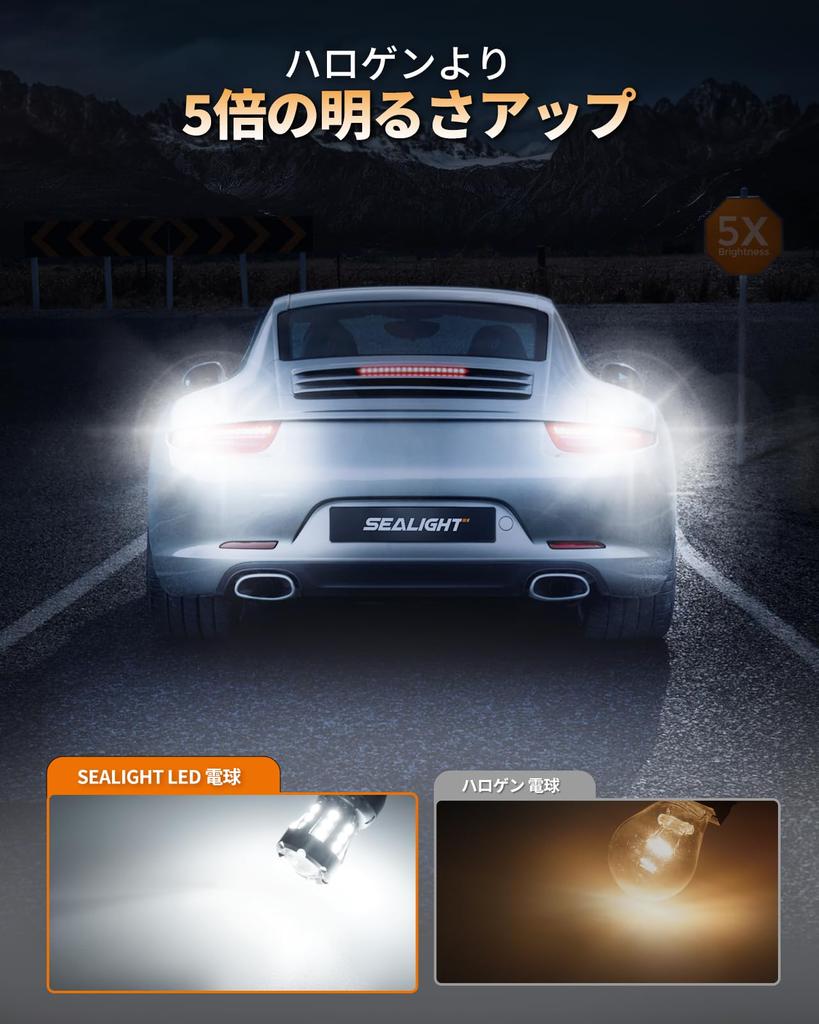 [360° Emission & 5x Brightness] SEALIGHT t16 LED Back Lamp