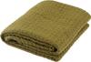 Fuji Boeki Towel Blanket, 130cm X 170cm X 0.3cm, Green Waffle Fabric Throw Blanket, Circel 15644