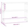 Console Table Sonoma Oak 100x22.5x75 cm Particleboard