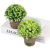 Поставка Имитация Бонсай Зеленое Растение Орнамент Имитация Травяной Шар Горшечный Травяной Шар Внутреннее Украшение Офис