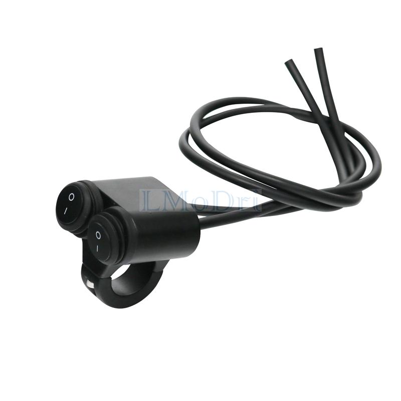 LMoDri Универсальный 7/8 "руль мотоцикла, двойной переключатель управления, электрический велосипед, двойные кнопочные переключатели для индикатора фар