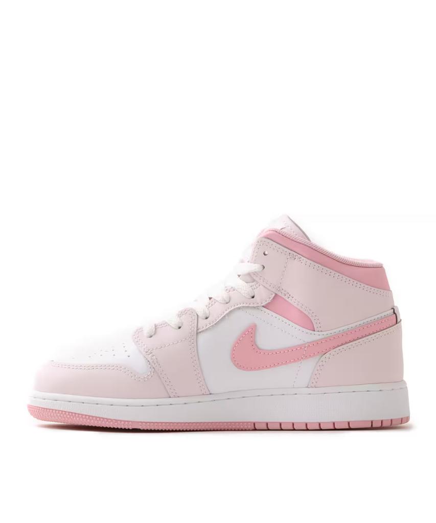 DQ8423-600 Nike GS Air Jordan 1 Mid Жемчужно-розовый Белый Средне-нежно-розовый