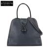 Turn Lock Design 2-way Handbag NavyUsed
