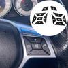 Черный для Mercedes Benz W176 W246 W204 W212 C117 W117 X156 W218 X204 R172 W166 X166, кнопка на руле автомобиля, накладка, отделка
