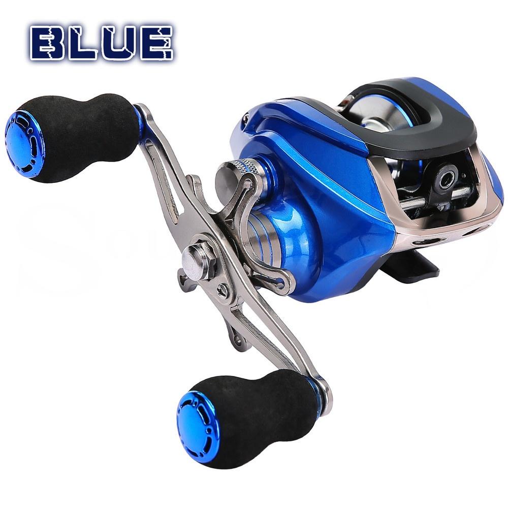 SOUGAYILANG Baitcasting Fishing Reels 17+1BB Metal Travel Fishing Reel Outdoor Fishing Reel Tackle