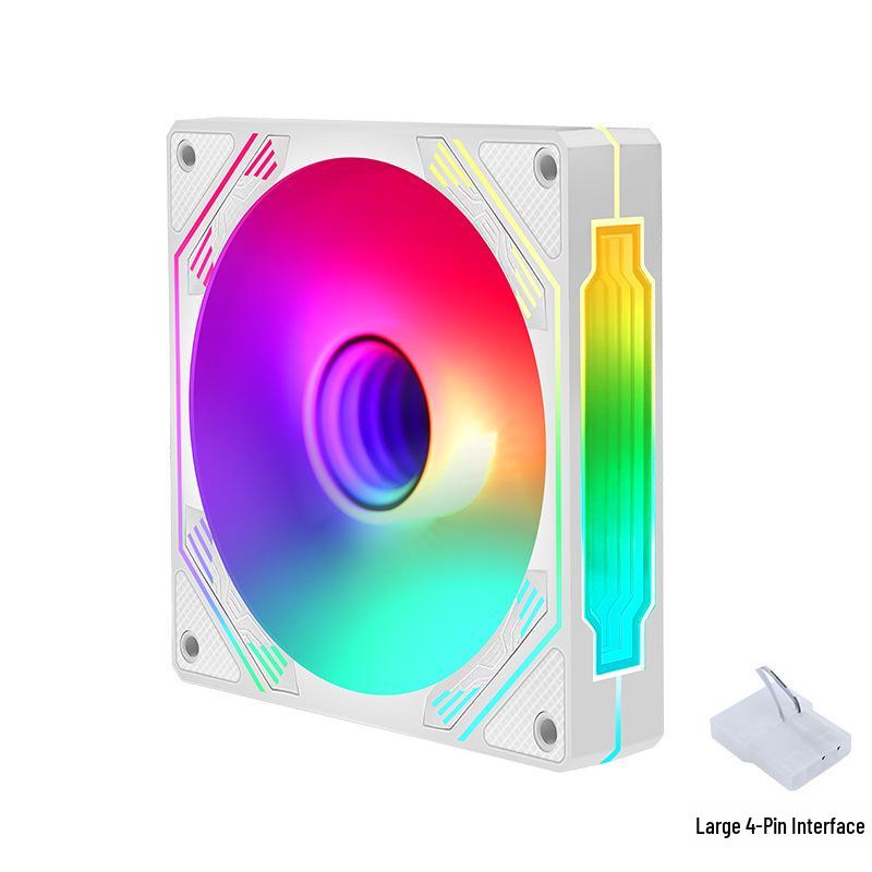 Бесшумный светодиодный 120-мм 4-контактный вентилятор для охлаждения корпуса