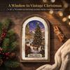 Xmas Wooden Table Sign Rustic Christmas Decoration, Vintage Arched Window Frame Wall Desktop Holiday Decor Decor, Winter Party Scene Centerpiece