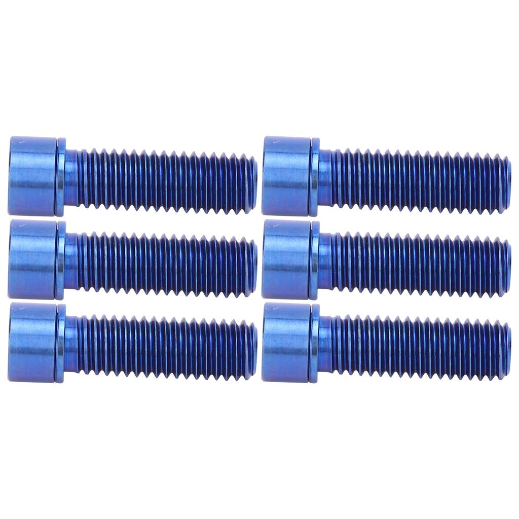 6 шт. M8x25 мм винт для рулевой колонки болт руля титановый сплав запасная часть для велосипеда аксессуар синий