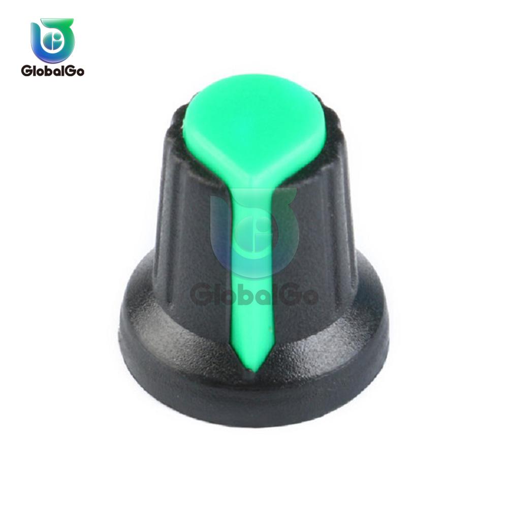 5PCS/lot WH148 Potentiometer Knob Cap Kit Plastic Knobs Cap 6mm Shaft Hole AG2 Yellow Orange Blue White Red