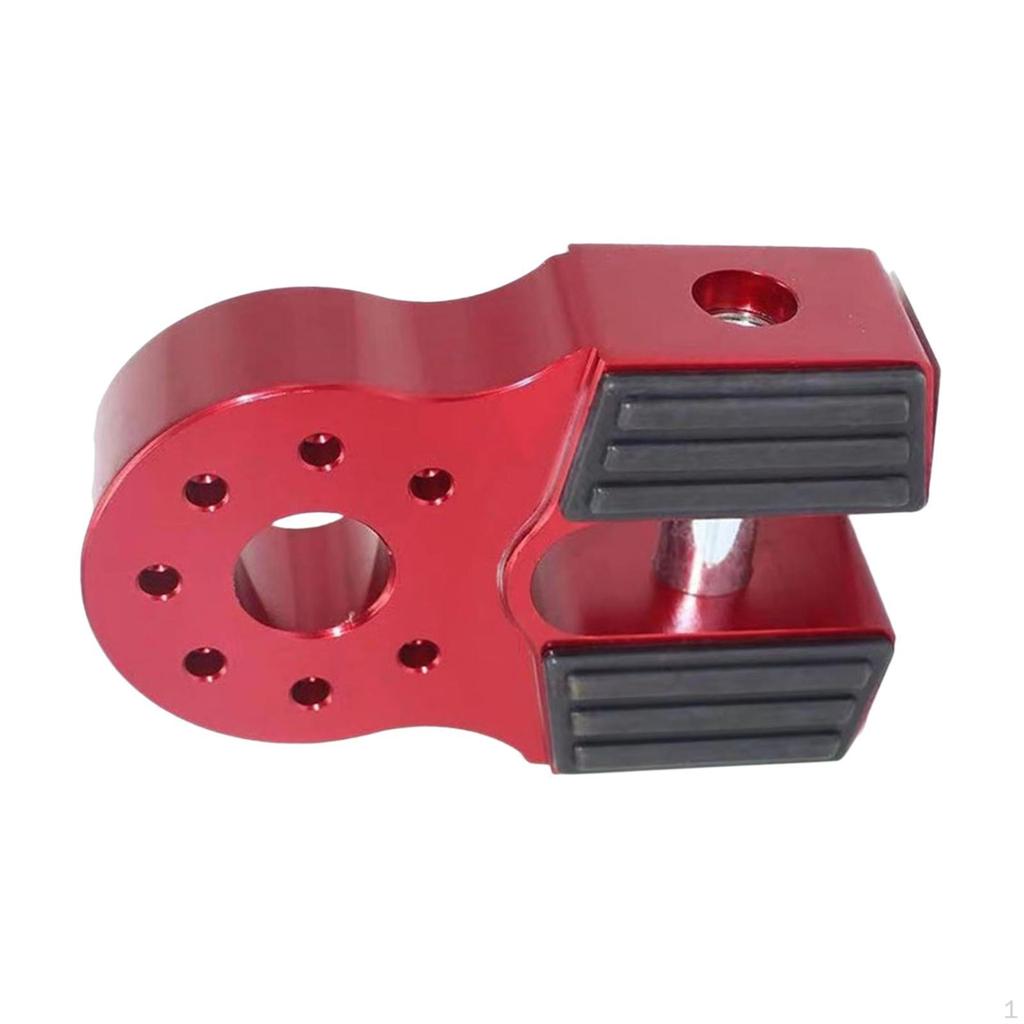Winch Shackle Mount Drag Hook Connector Sturdy Strong Automotive Towing Tool Aluminum Alloy for