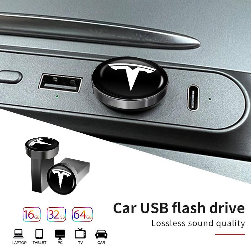 16/32/64 ГБ Автомобильный USB-накопитель MINI Музыкальная флешка Аксессуары Для Tesla Model 3 Model S Model X Model Y Roadster Bonina Coi