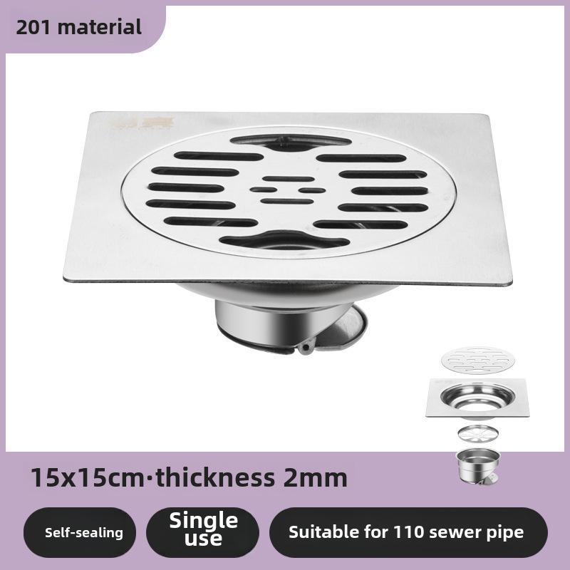 304 Нержавеющая сталь дезодорант сливной напольный для ванной комнаты и стиральной машины