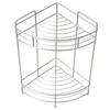 NITORI (NITORI) Wire Bath Rack, Corner, 2 Tiers, FB3002, Silver, 19.5cm Wide X 19.5cm Deep X 36.5cm High, Product Code: 8512186