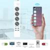 Умная Wi-Fi удлинитель с 4 розетками переменного тока + 4 USB, EU вилка, Переключатель-таймер, Розетка, Управление по времени, Bluetooth-управление, Многофункциональная розетка