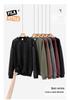 Women's 2026 Vintage Style Heavyweight Washed Hoodie - Loose Fit, Drop Shoulder, Round Neck, Long Sleeve, Solid Color.