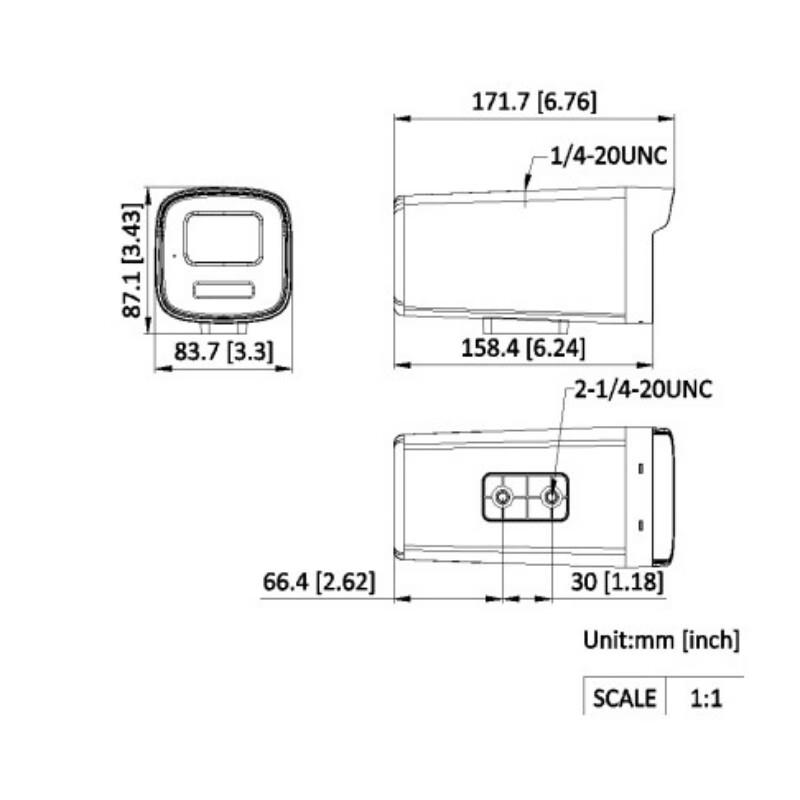 IP-камера Hikvision DS-2CD2245XM8-ITQ, 4 Мп, полноцветная, цилиндрическая, с разъемом CN (адаптер в комплекте)