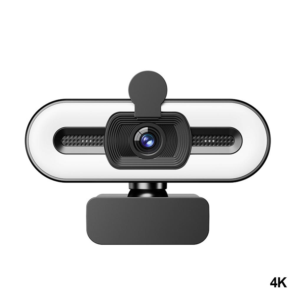 Веб-камера Full HD 1080P 2K 4K для ПК, ноутбука, с автофокусом, для прямой трансляции, гибкая, с микрофоном, для прямой трансляции и со светом