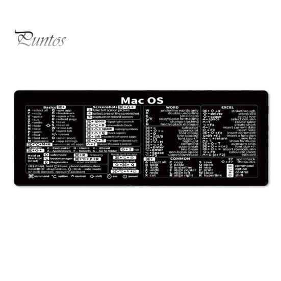 30x80 см большой компьютерный коврик для мыши портативный водонепроницаемый офисный Power Point Excel Word сочетания клавиш настольный коврик нескользящий резиновый настольный коврик для мыши ПК