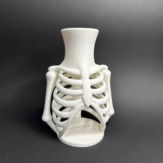 3D-печатная ваза-скелет грудной клетки, многофункциональная декоративная ваза в форме кости для цветов, держатель для украшений и кистей для макияжа, готический декор для дома, Хэллоуин