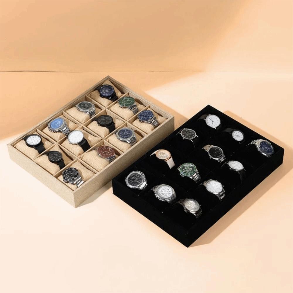 12 Adjustable Compartments Jewelry Display Trays Flannel Bracelet Display Tray Necklace Display
