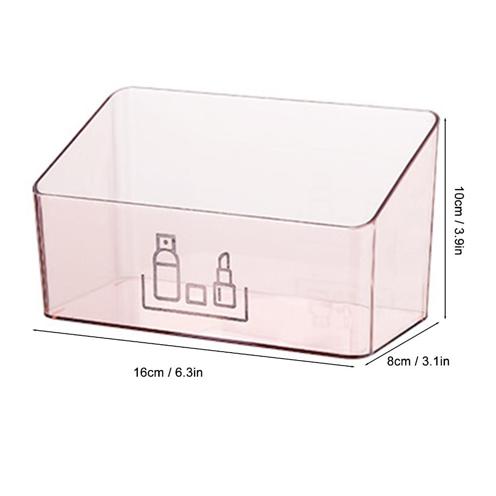 Rectangular Mirror Cabinet PS Cosmetic Makeup Organizer Jewelry Organizer Desk Storage Box Desktop