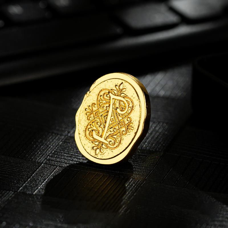 Ретро-сургучный штамп, головка 26 букв алфавита AZ, набор печатей, инструменты для декора почтовых ящиков, античный сплав, головка печати, свадебное ремесло, подарок