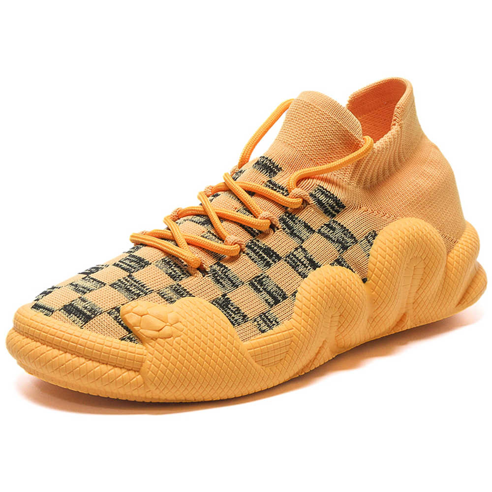 Fashion Dark Slip-on Women's Sneakers To Play Sneakers Therapeutic Gym Shoes Orange Shose Sport Obuv Classic Entertainment Shoses