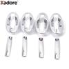 Side Door Handle Bowl Cup Cover Trim For Hyundai Santa Fe 2001 2002 2003 2004 2005 2006 Chrome Car Exterior Accessories