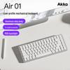 Низкопрофильная RGB механическая клавиатура AIR 01, 81 клавиша, с возможностью горячей замены, трехрежимная, с сублимационной печатью, совместима с Win/Mac
