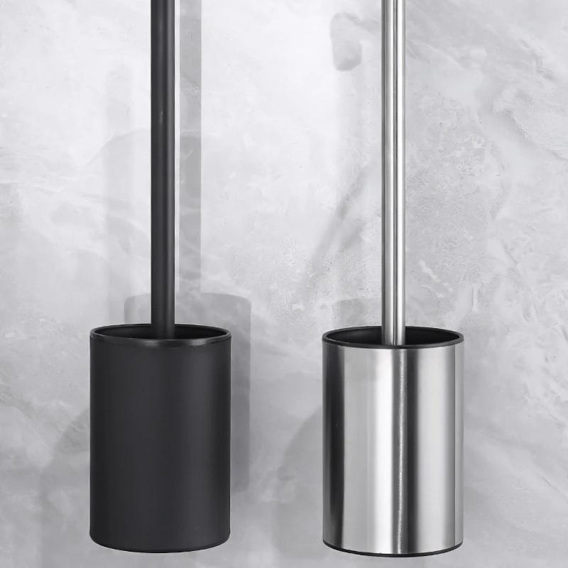 Инструмент для чистки туалета без мертвых углов, щетка для настенного монтажа, неперфорированные бытовые инструменты для чистки ванной комнаты, аксессуары для ванной комнаты