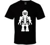 Хэллоуин Скелет Лего Смешная Футболка