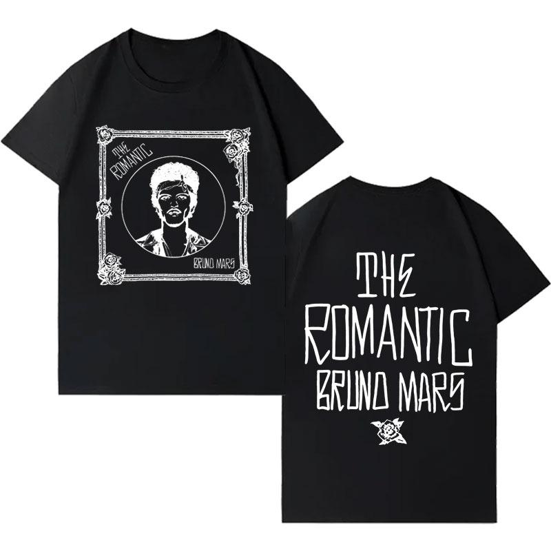 Singer Bruno Mars New Album Pop Tshirt Unisexs Women Casual Short Sleeve Tshirt Unisexs Aesthetic Harajuku 2026 Spring summer new Top