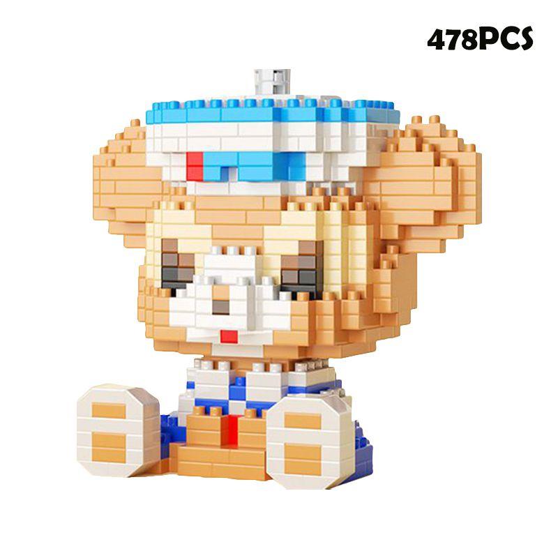 Exquisite Disney Cartoon Doll Model Micro Building Blocks Set For Kids
